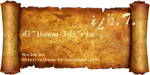 Ölbaum Tíria névjegykártya
